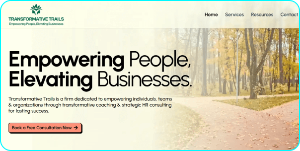 Life and Career Coach Website